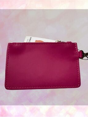 🦄 Portland Leather Zip Zip Duo Wallet Hot Pink | Unicorn Color